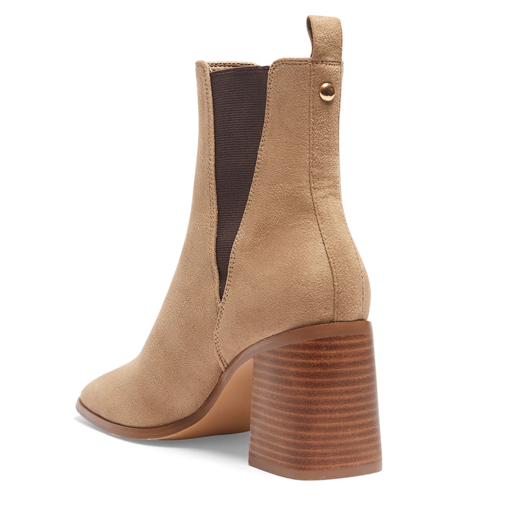 Major Boot in Taupe Micro Suede Look