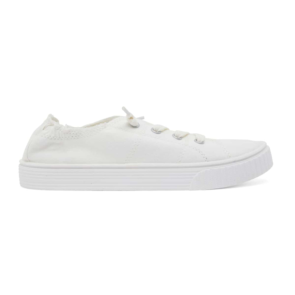 Mara Sneaker in White Canvas