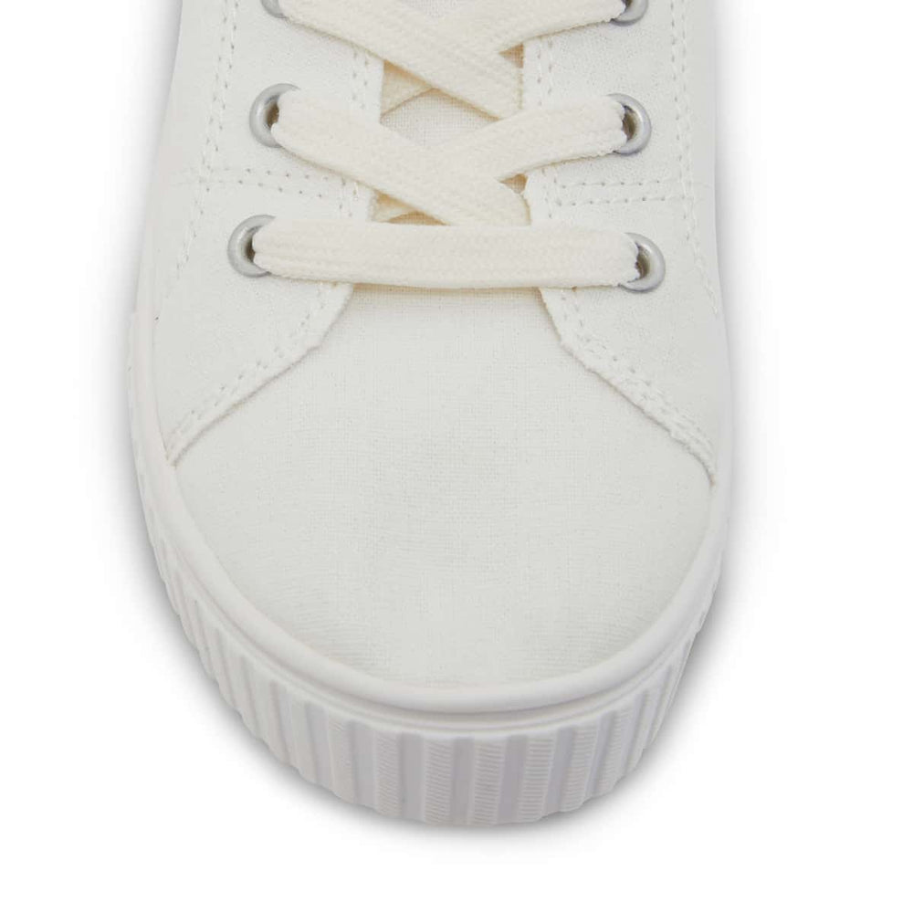 Mara Sneaker in White Canvas