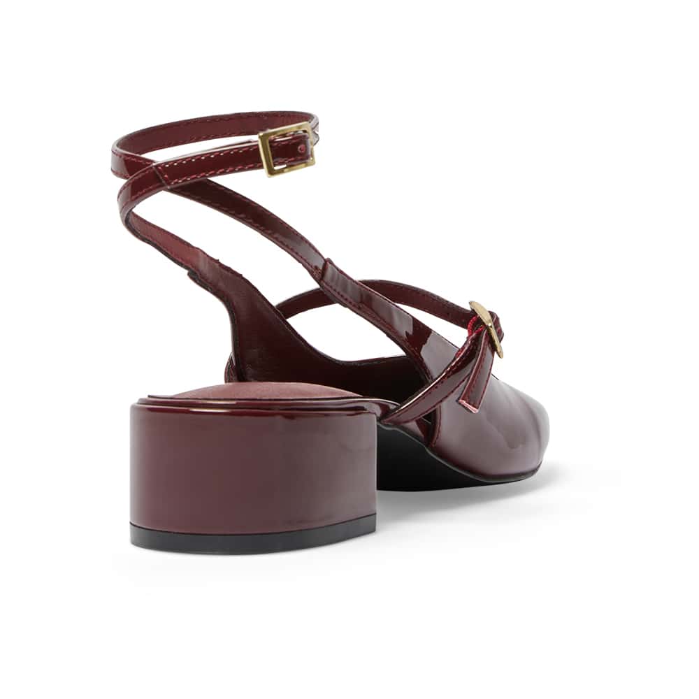 Melody Heel in Cherry Patent