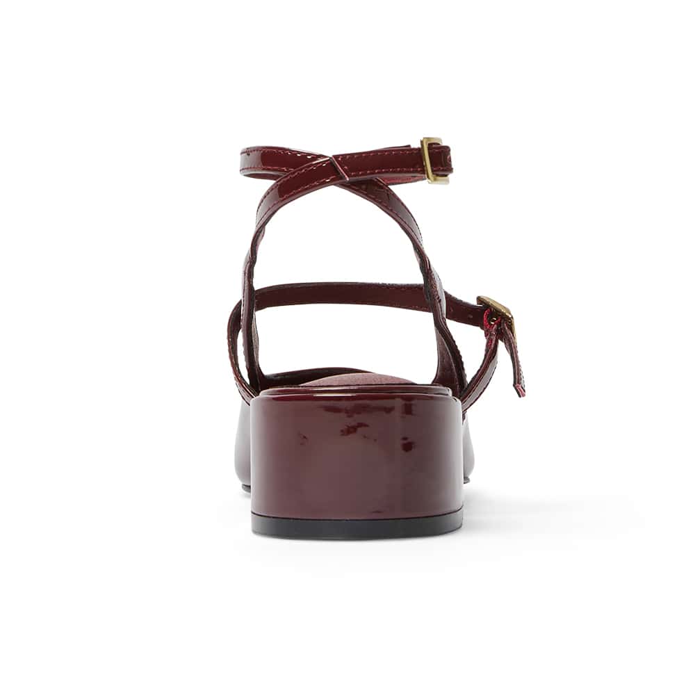 Melody Heel in Cherry Patent