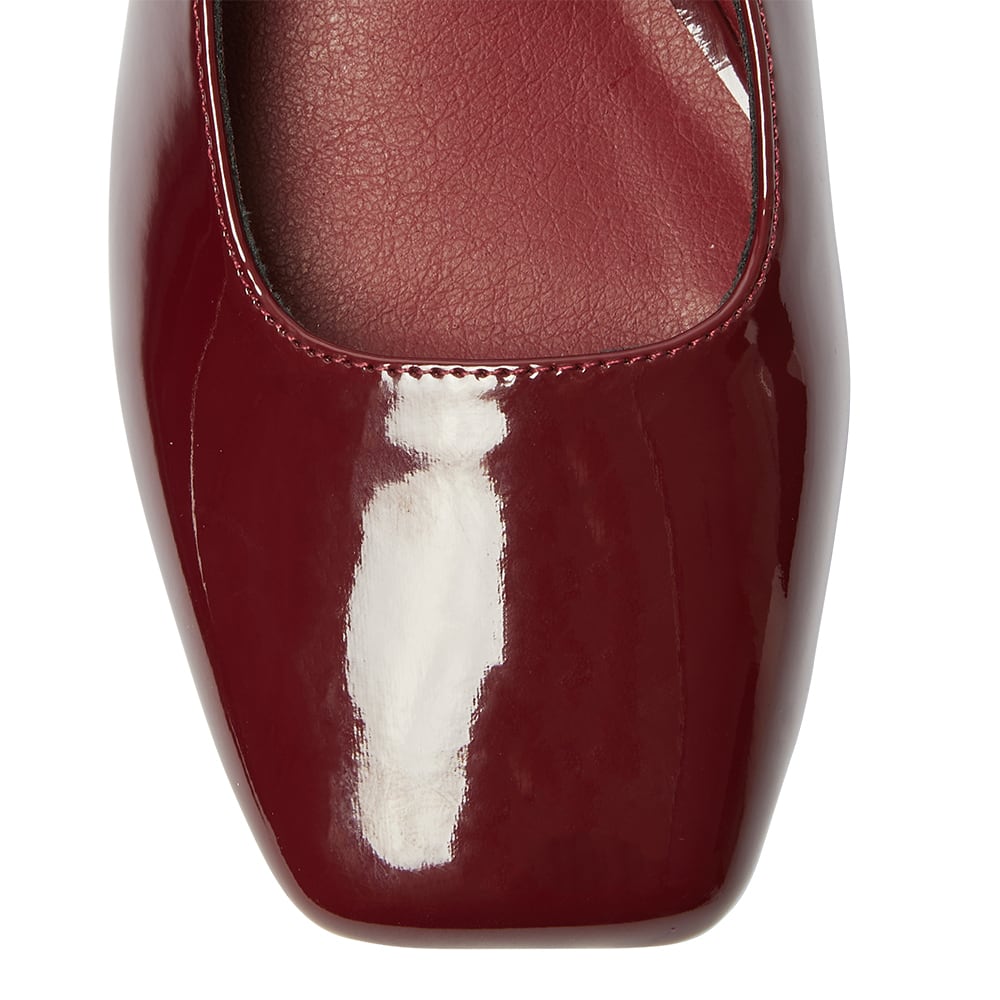 Melody Heel in Cherry Patent