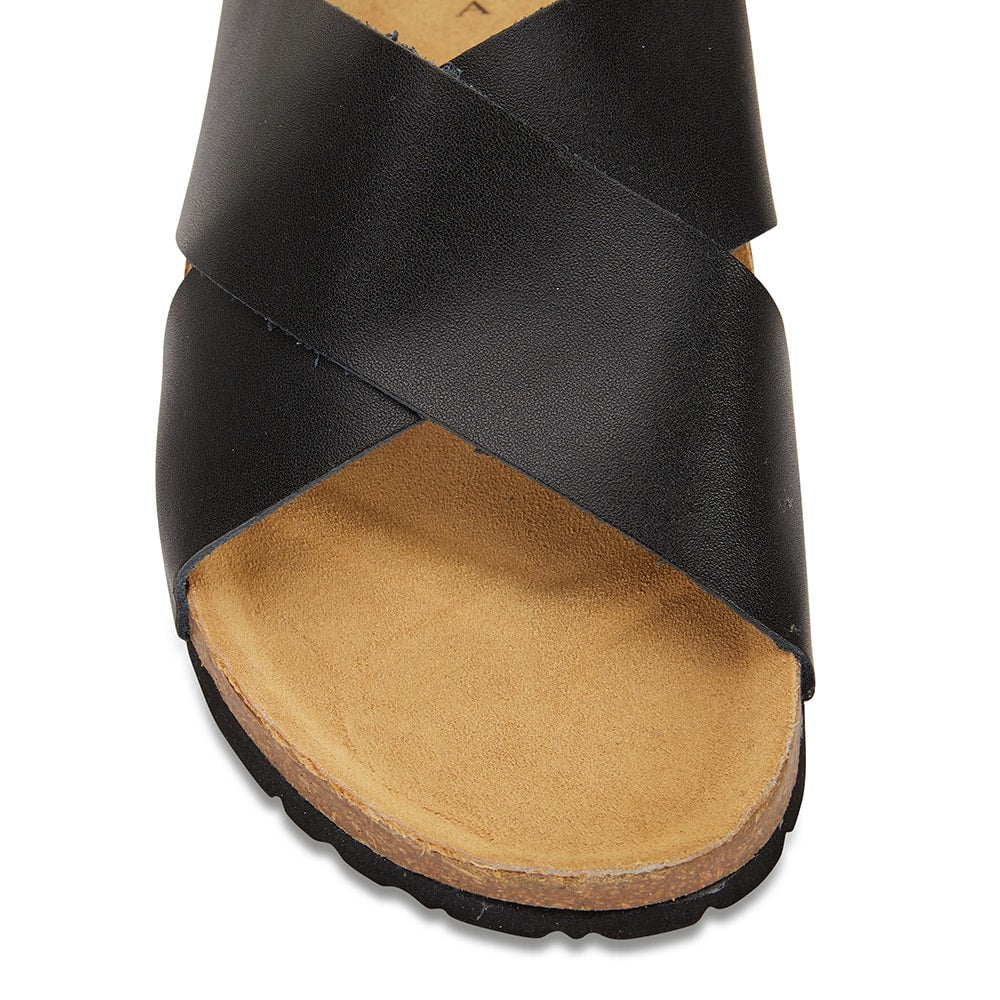 Pace Slide in Black Smooth