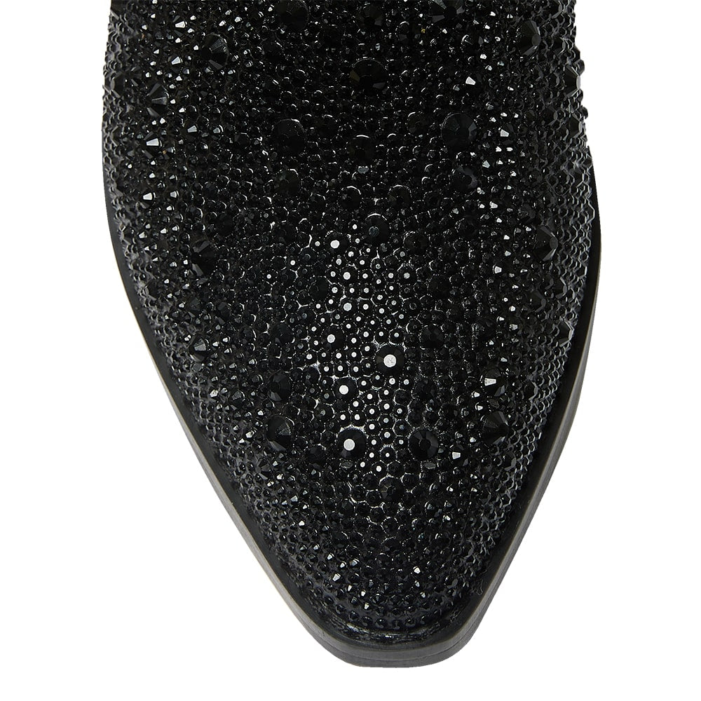 Parton Boot in Black Rhinestone