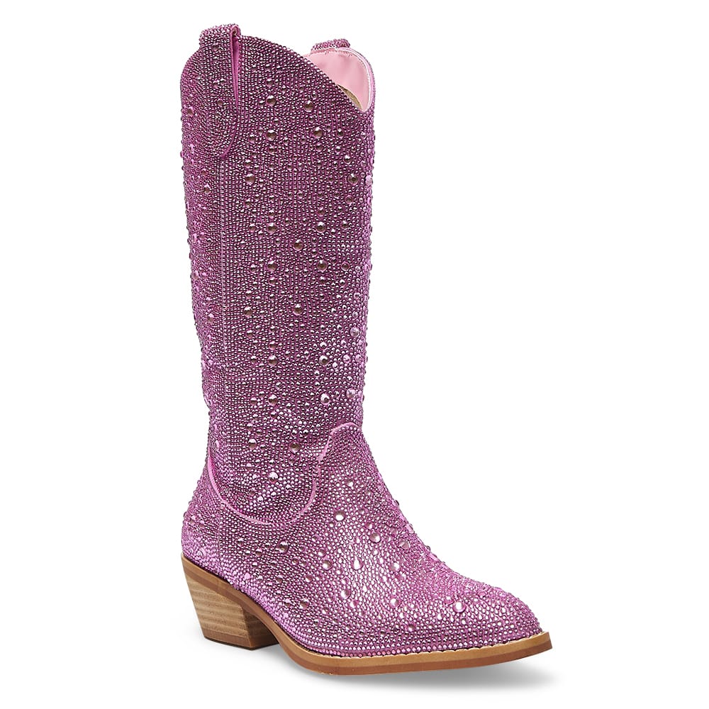 Parton Boot in Pink Rhinestone