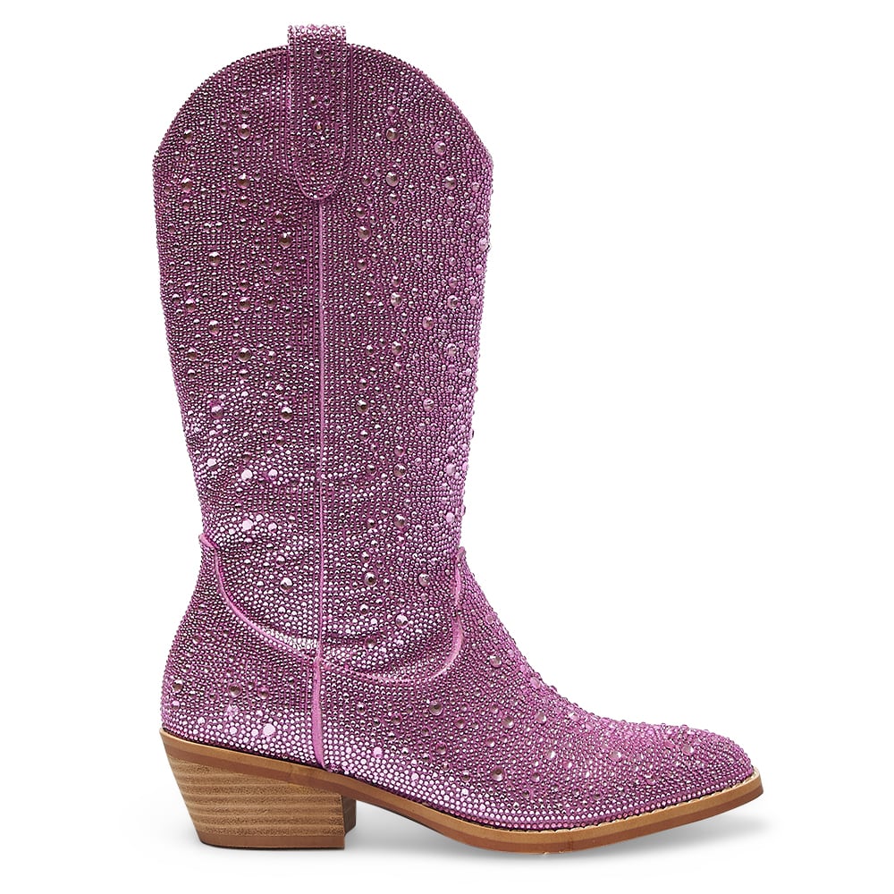 Parton Boot in Pink Rhinestone