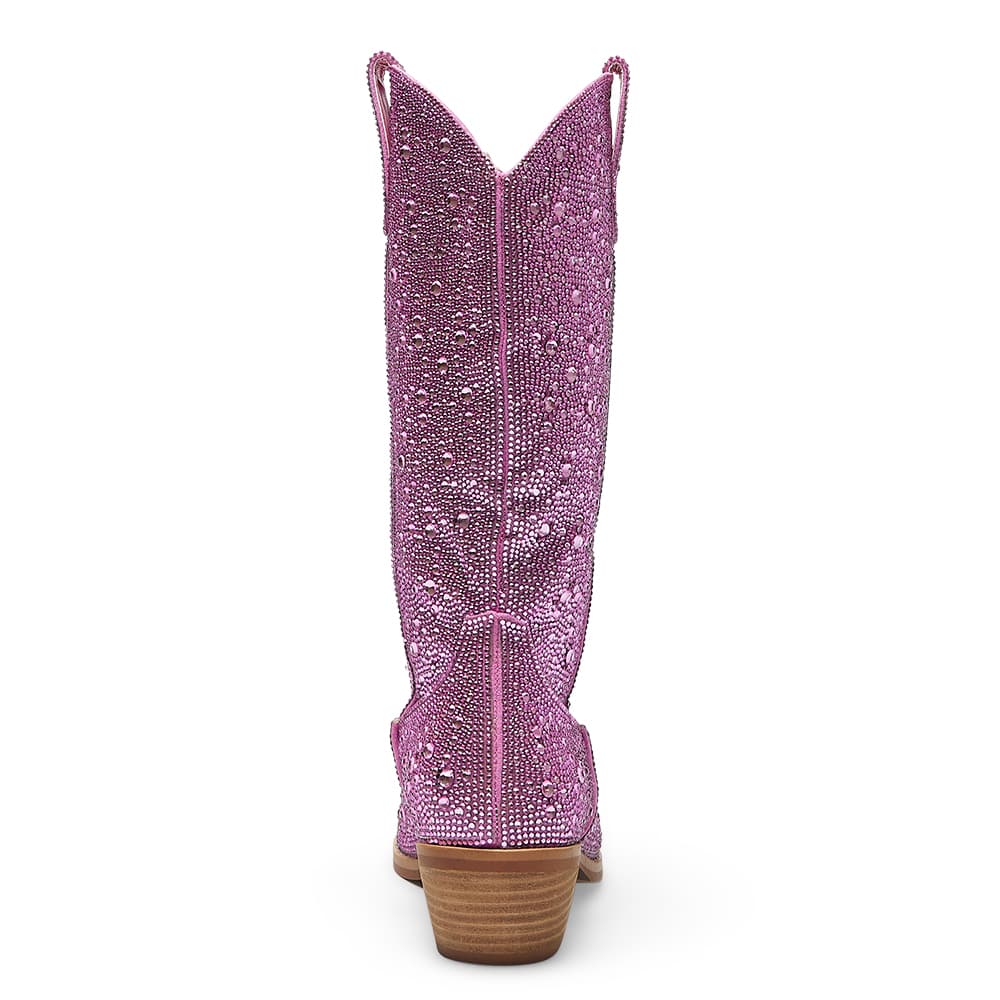Parton Boot in Pink Rhinestone