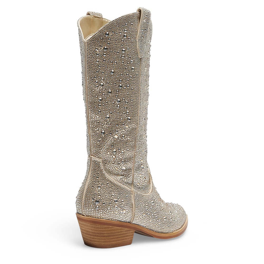 Parton Boot in Soft Gold Rhinestone