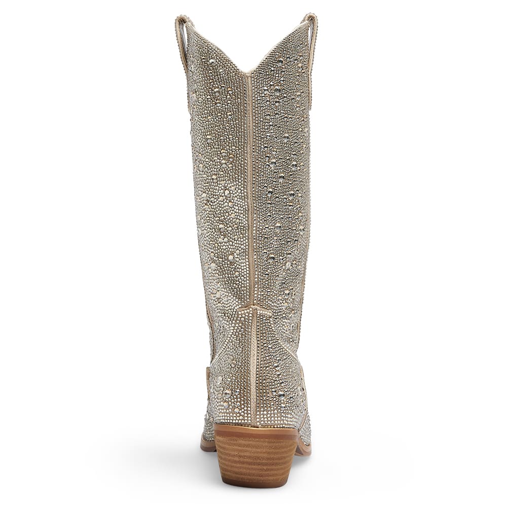 Parton Boot in Soft Gold Rhinestone