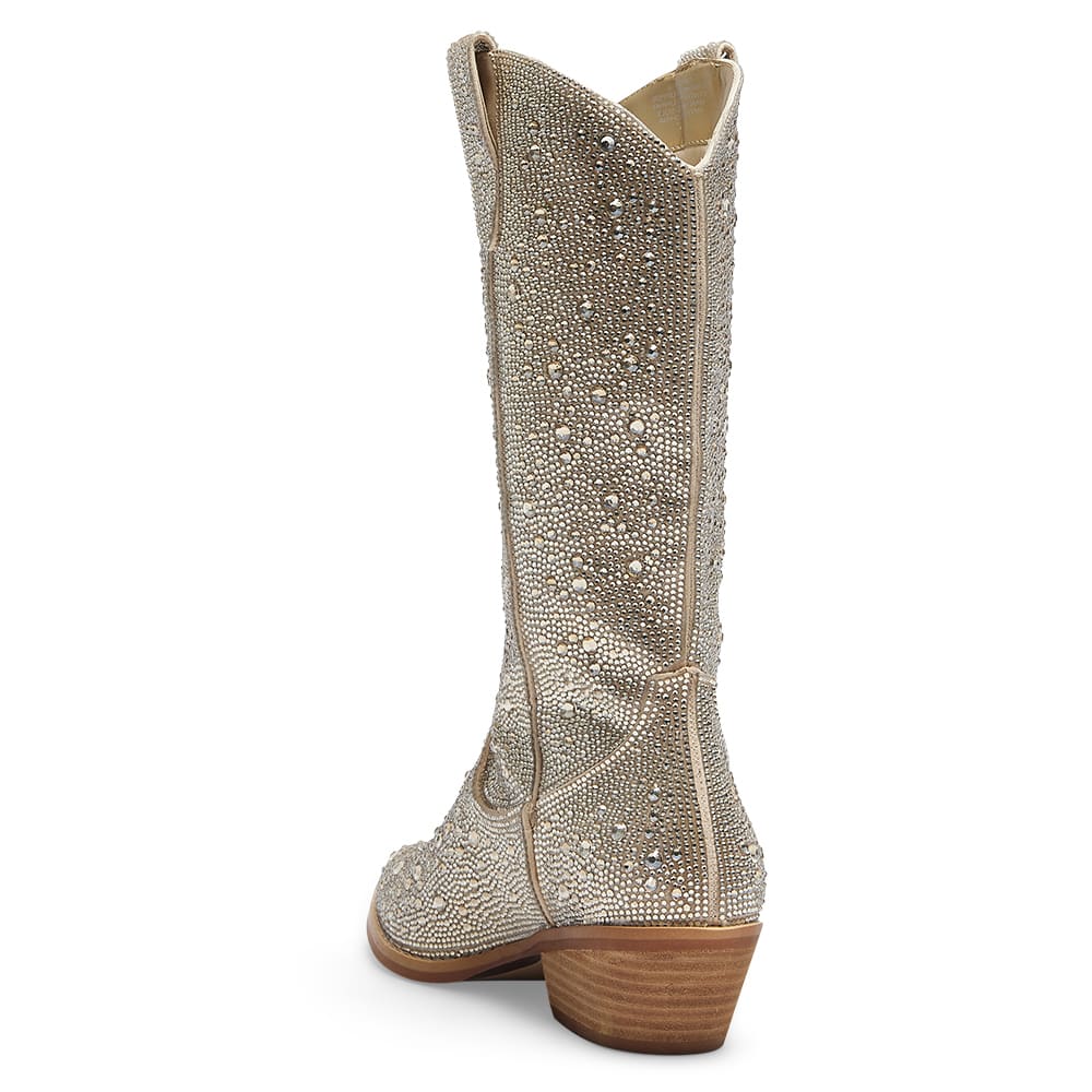 Parton Boot in Soft Gold Rhinestone