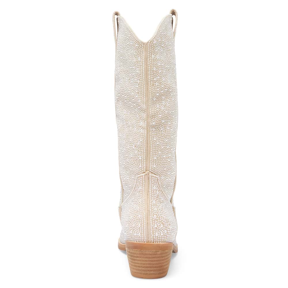 Perla Boot in Ivory Pearl