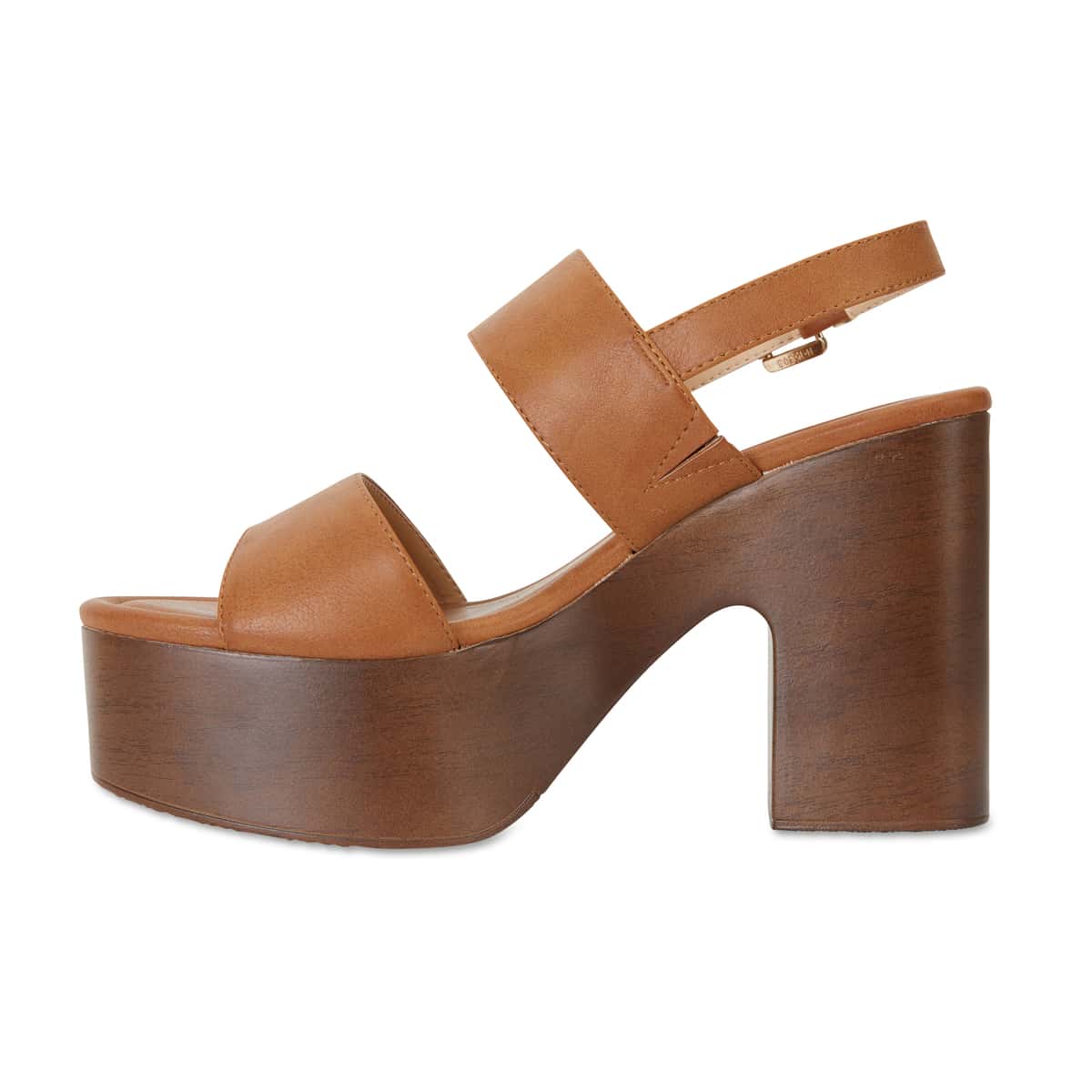 Popeye Heel in Tan Smooth