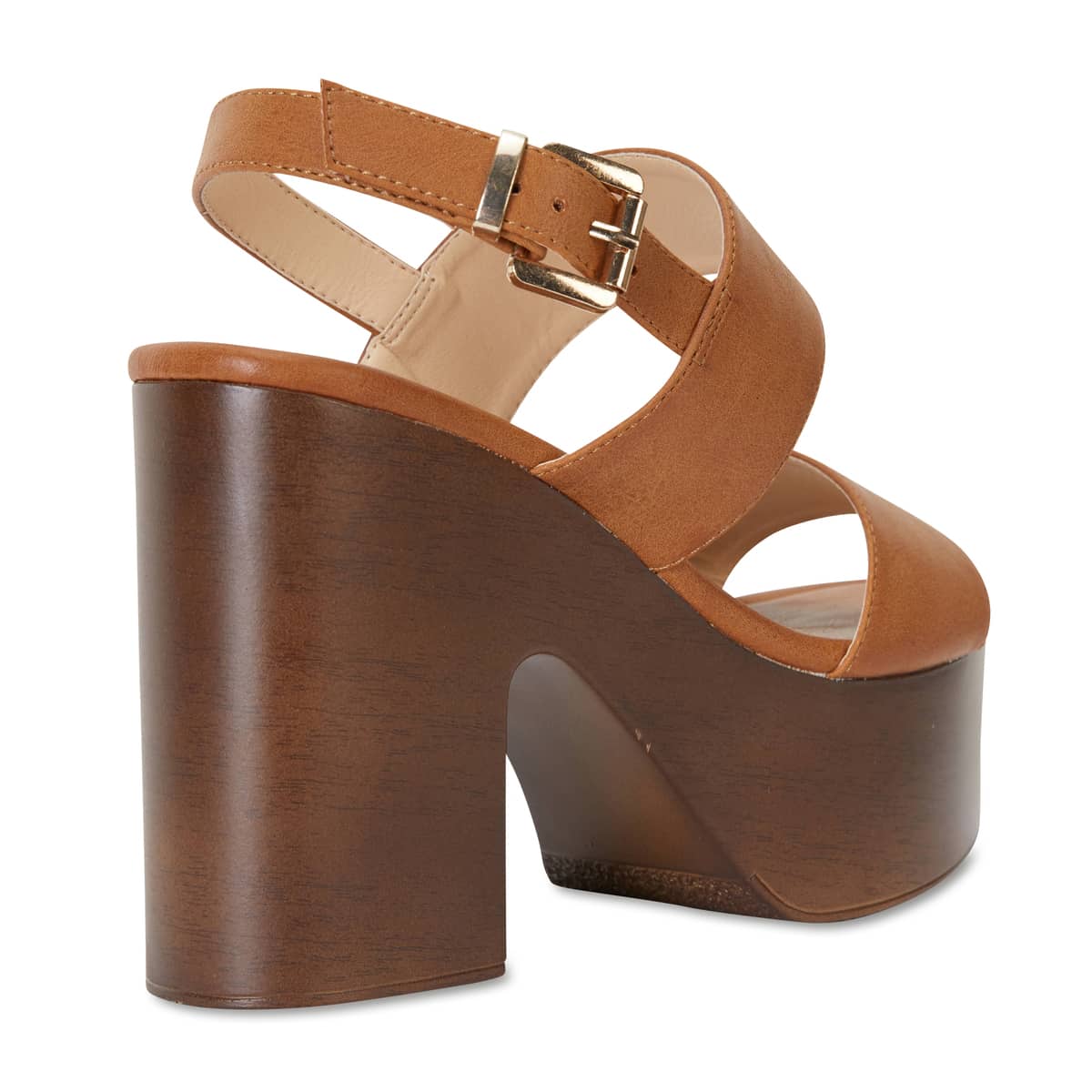 Popeye Heel in Tan Smooth