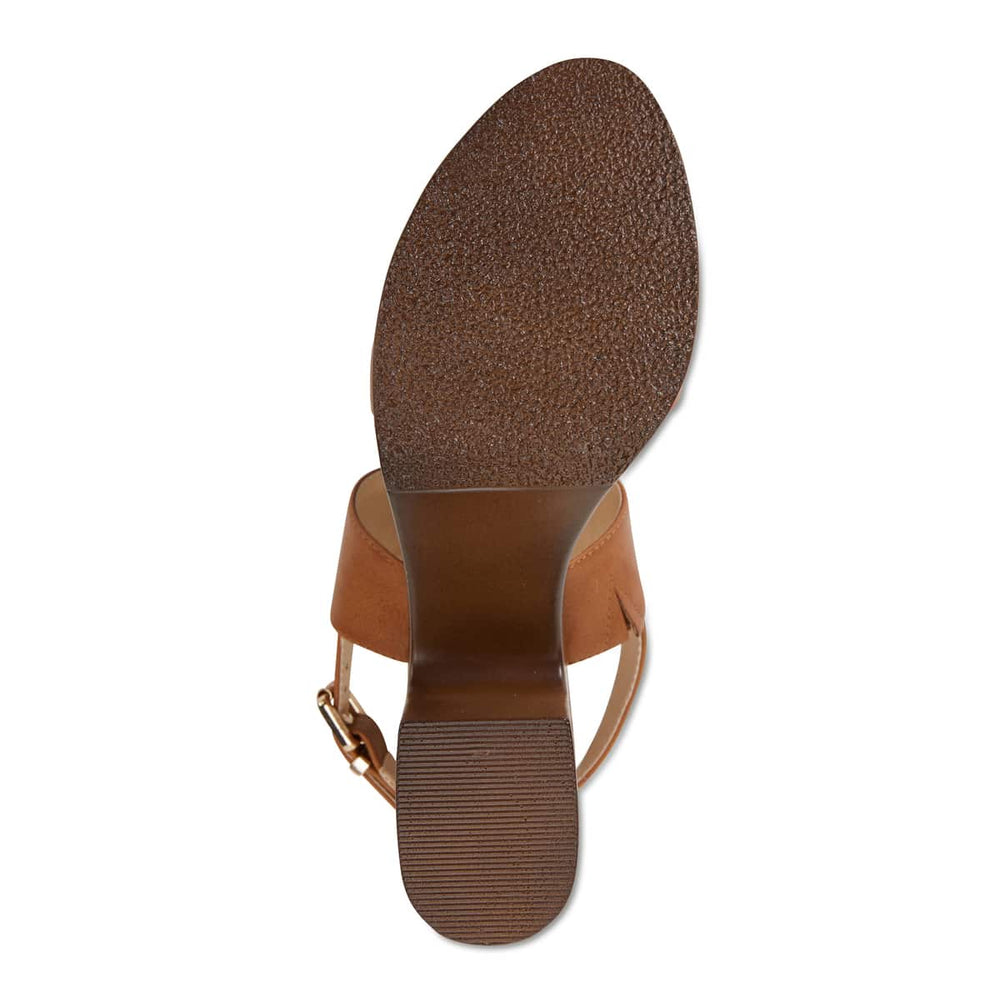 Popeye Heel in Tan Smooth