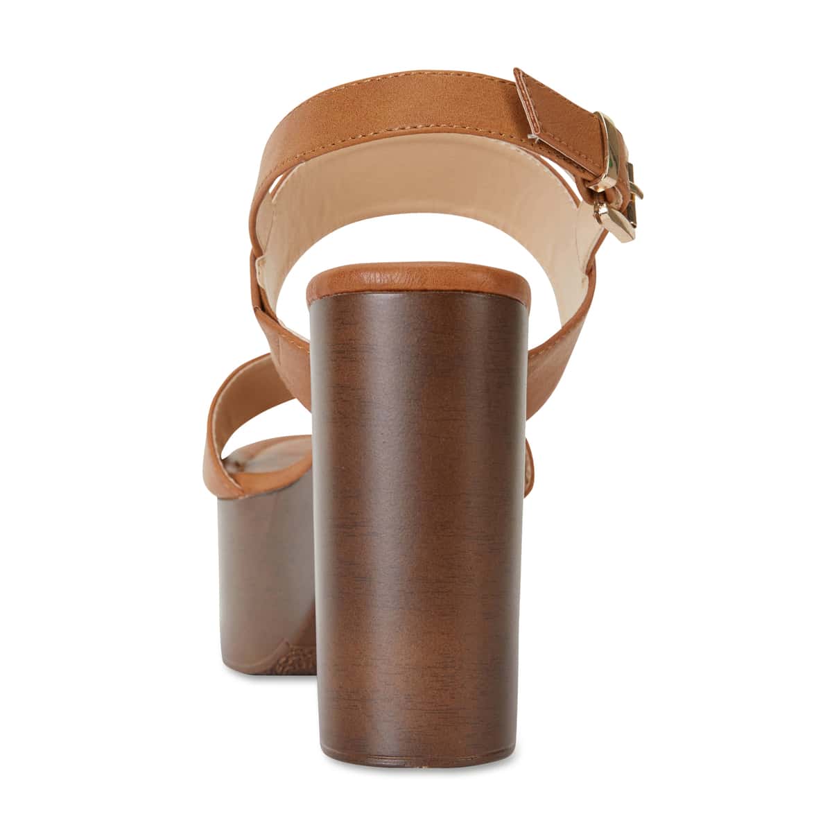 Popeye Heel in Tan Smooth
