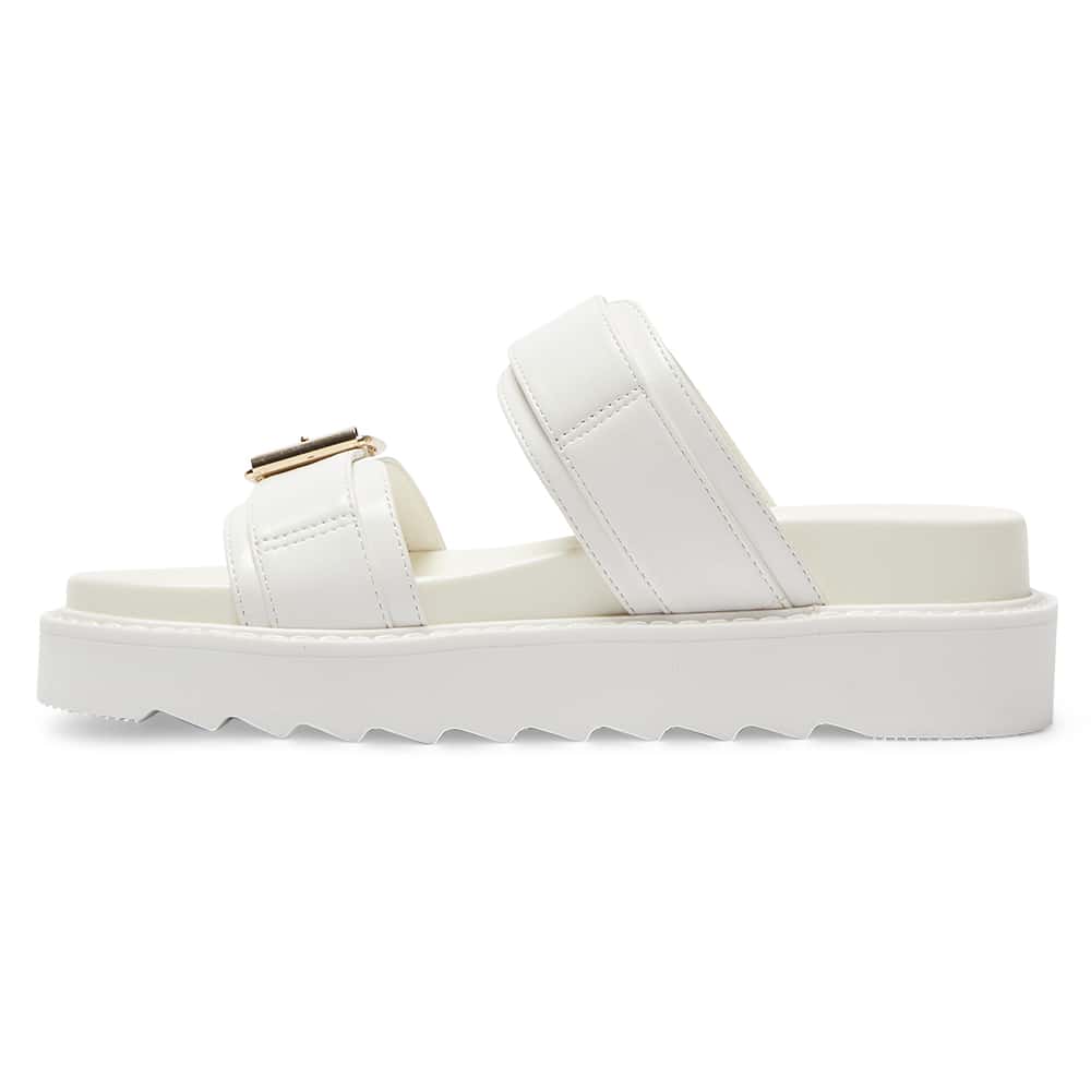 Poppy Slide in White Smooth