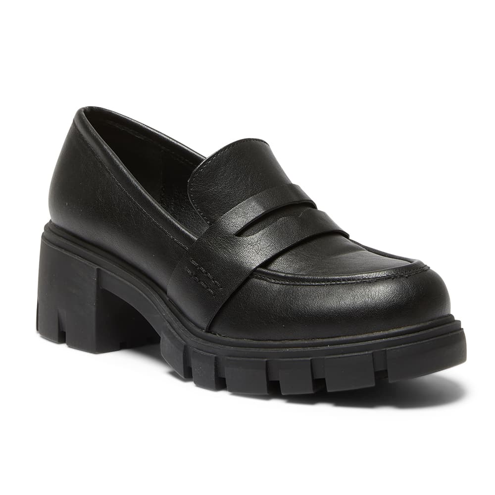 Quincy Loafer in Black Smooth