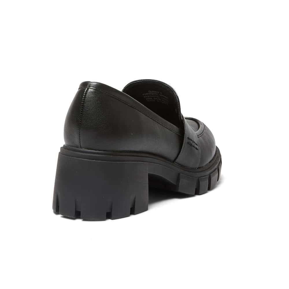 Quincy Loafer in Black Smooth