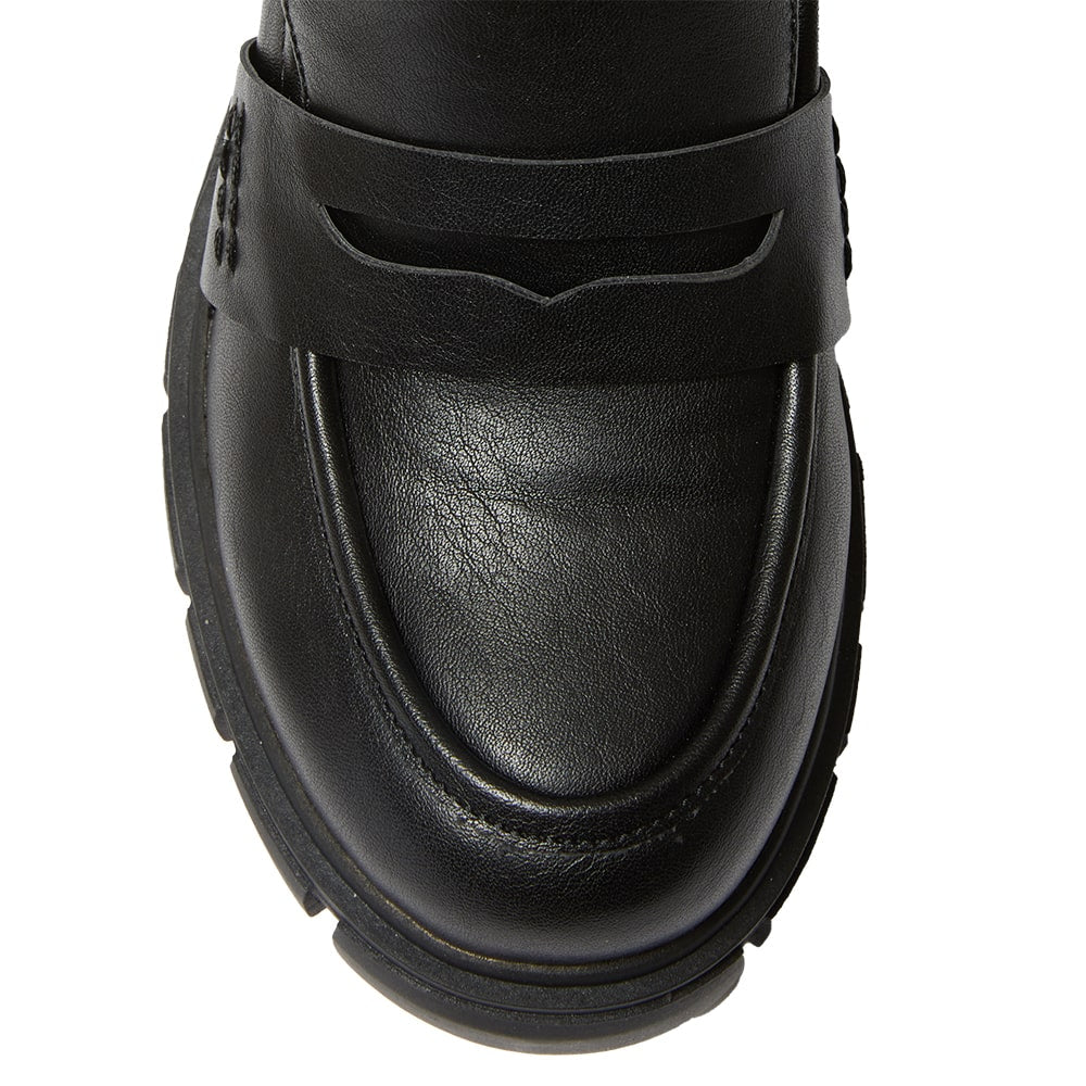 Quincy Loafer in Black Smooth