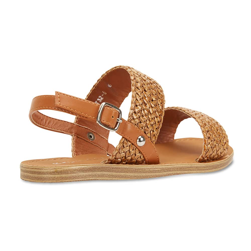 Racer Sandal in Tan Smooth Smooth