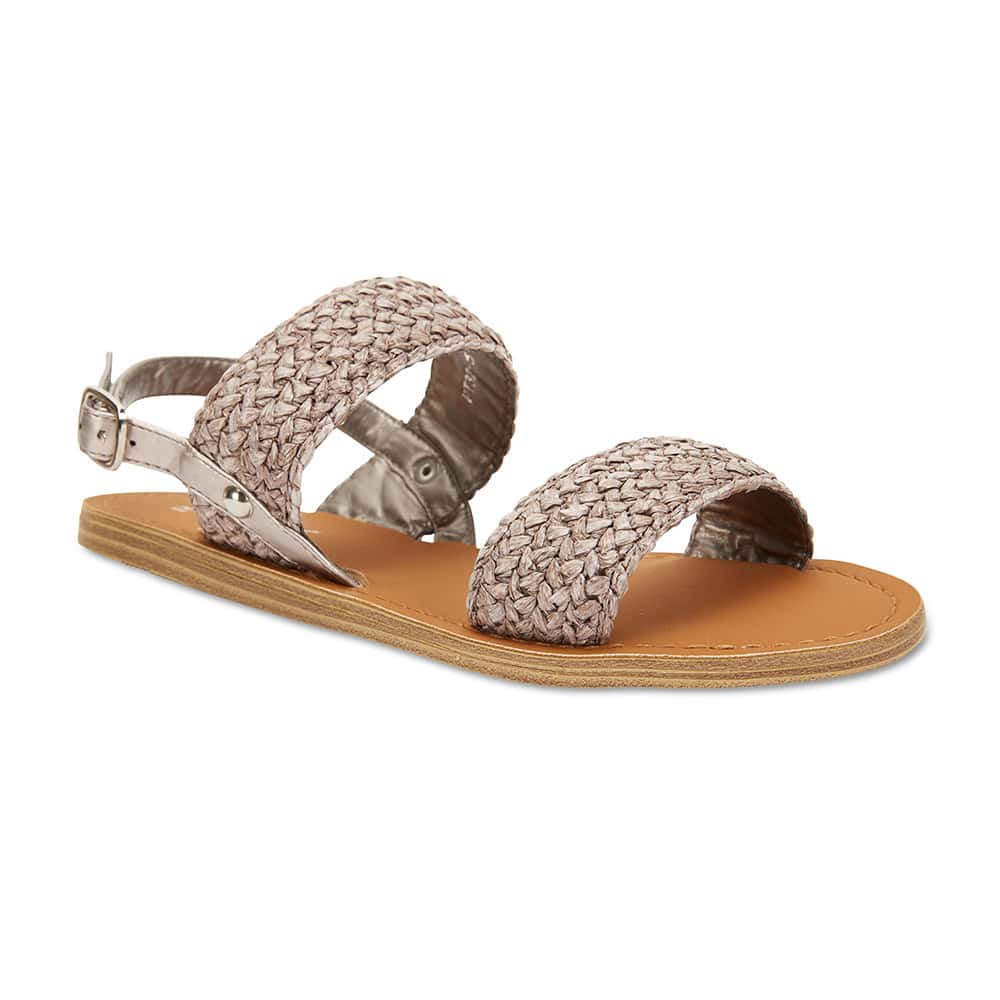 Racer Sandal in Taupe Smooth