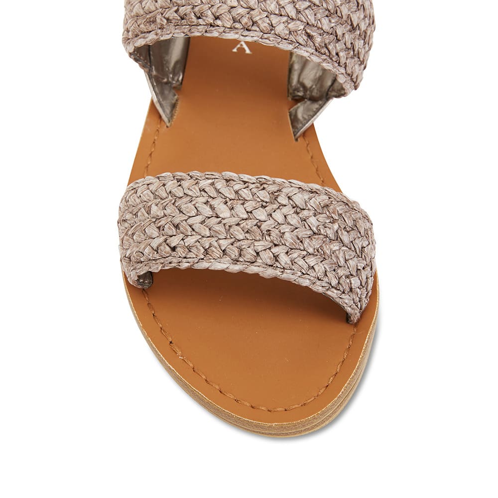 Racer Sandal in Taupe Smooth