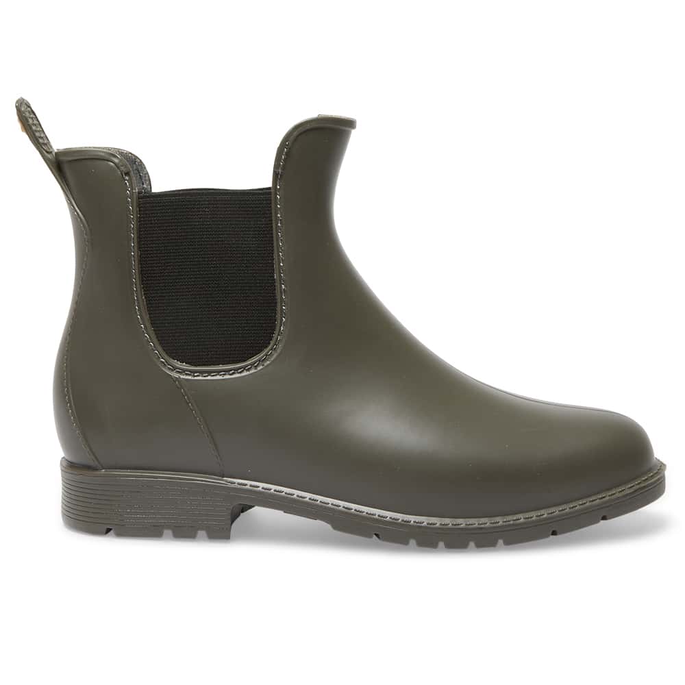 Rainy Boot in Khaki Smooth