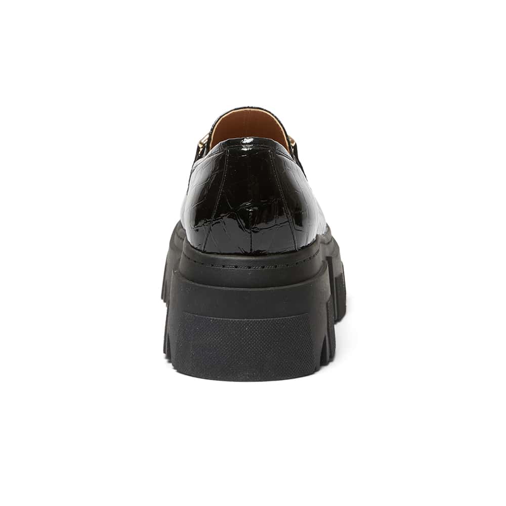 Rampage Loafer in Black Croc
