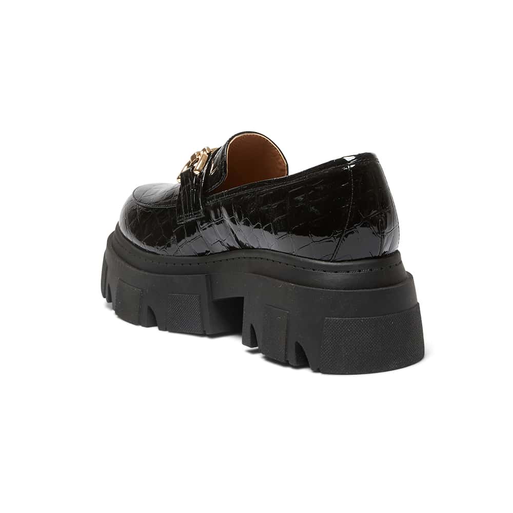 Rampage Loafer in Black Croc