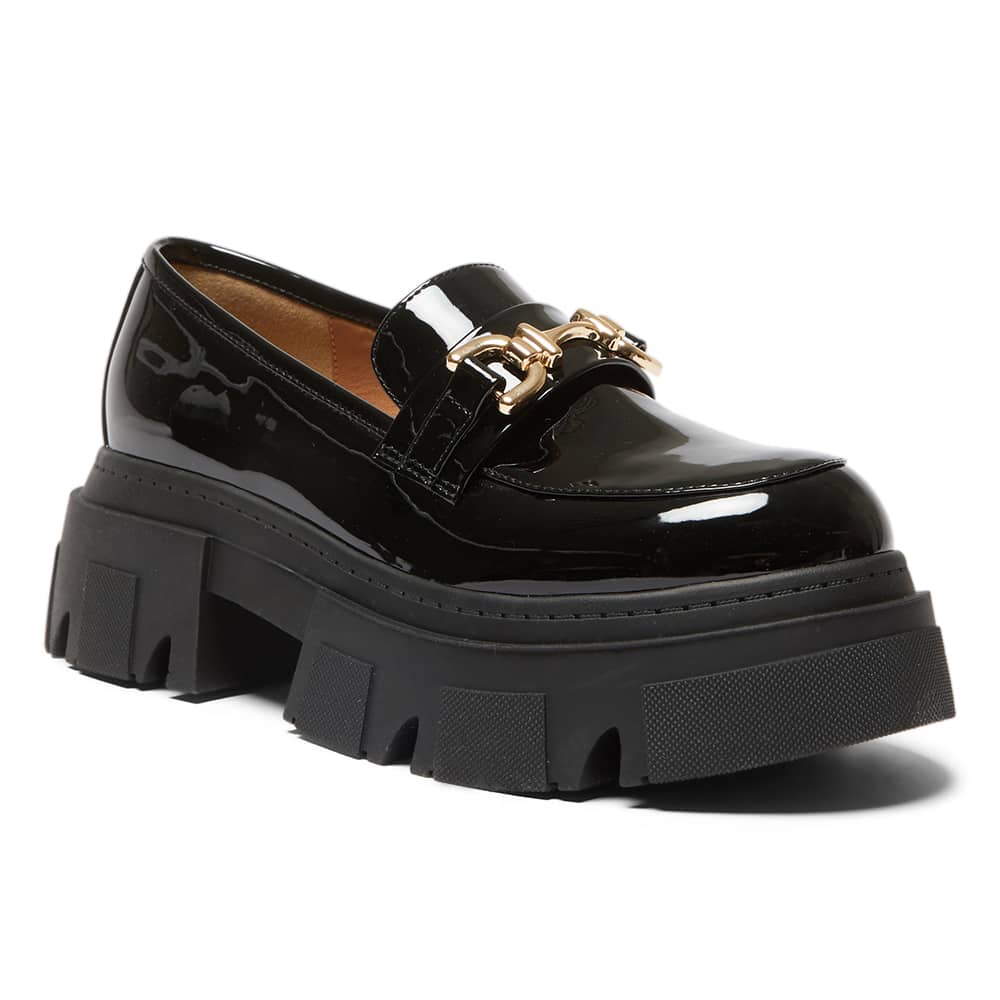 Rampage Loafer in Black Patent