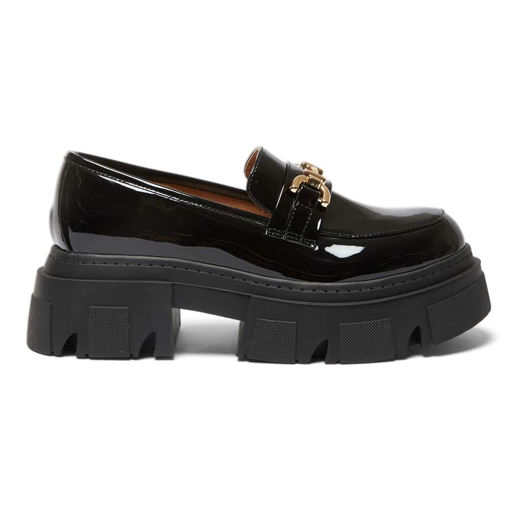 Rampage Loafer in Black Patent
