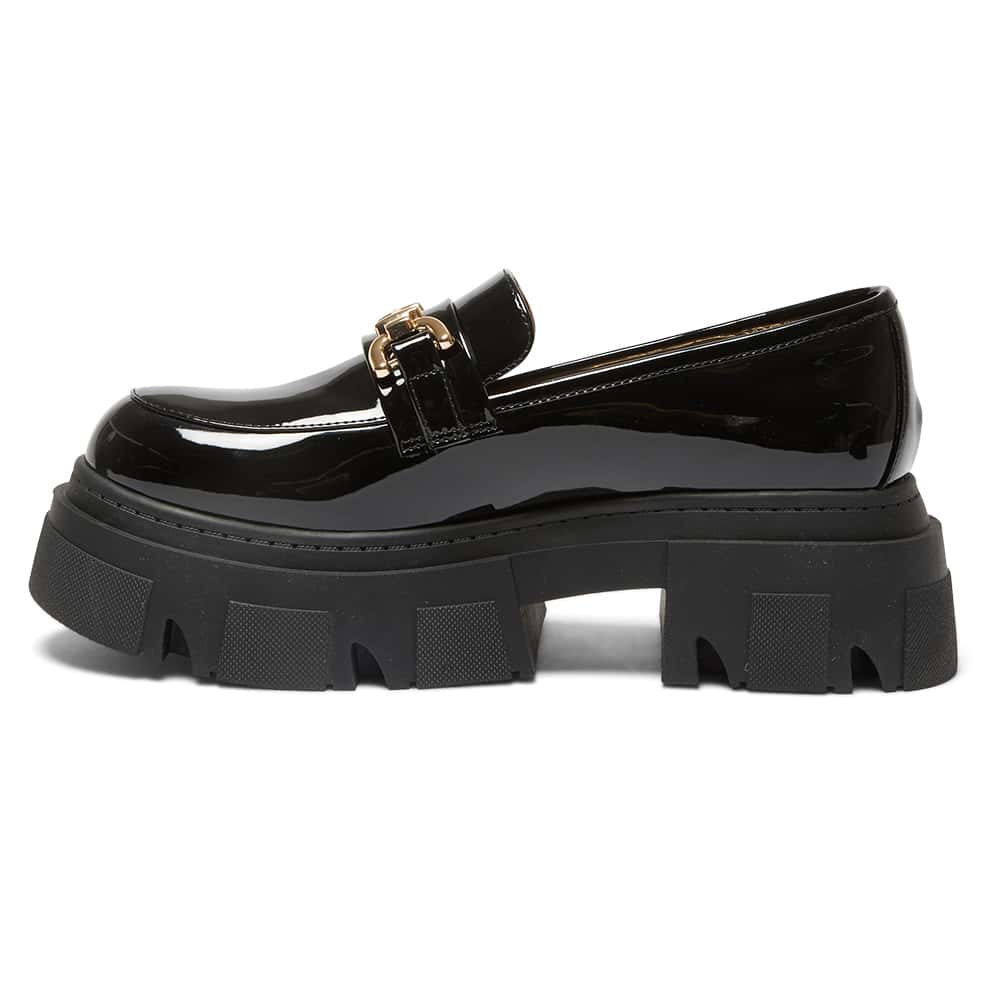 Rampage Loafer in Black Patent