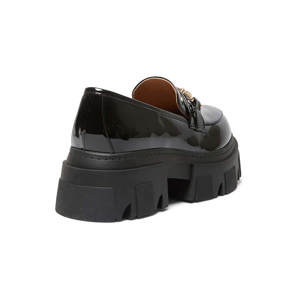 Rampage Loafer in Black Patent