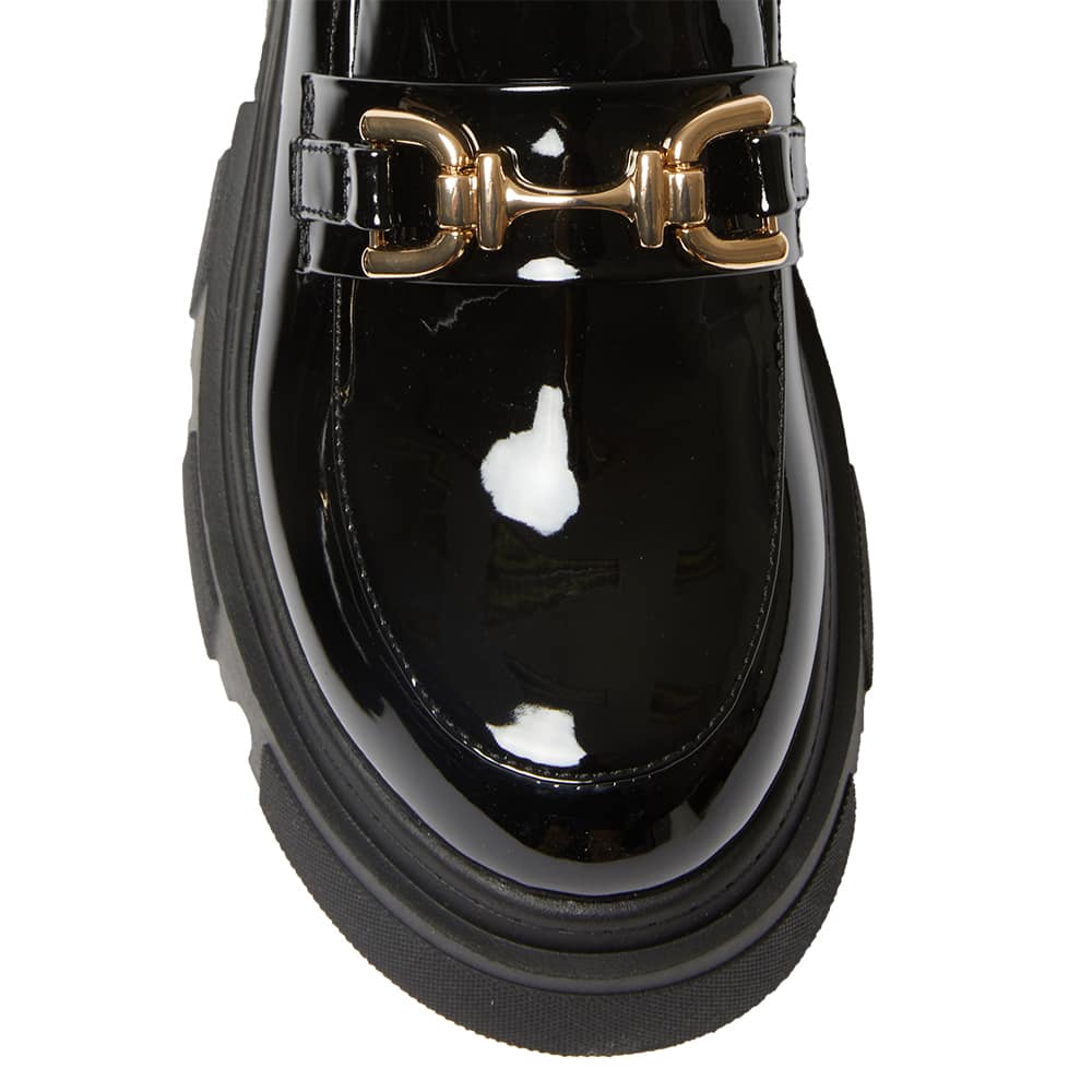 Rampage Loafer in Black Patent