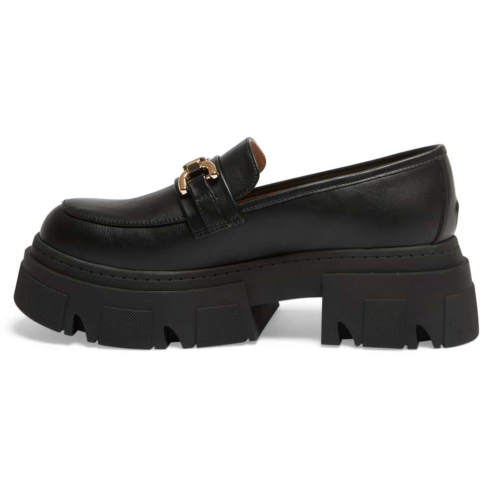 Rampage Loafer in Black Smooth