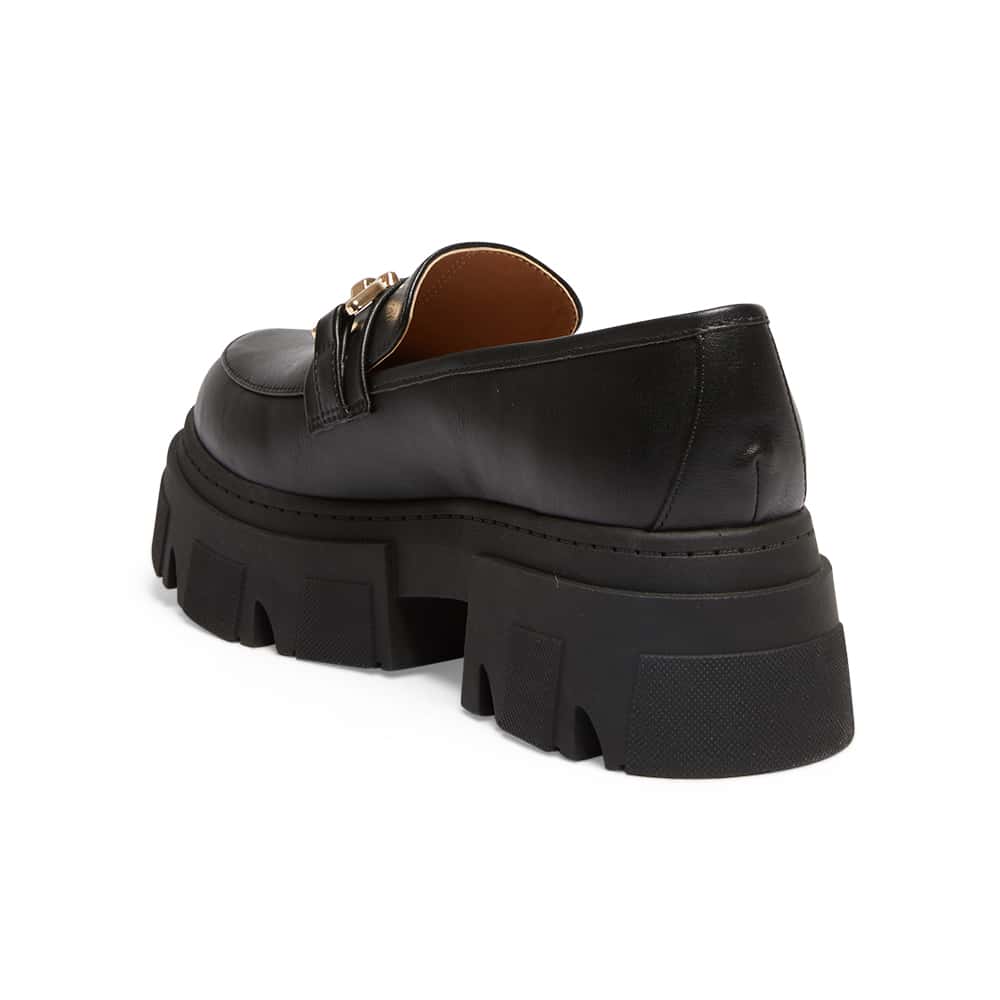 Rampage Loafer in Black Smooth