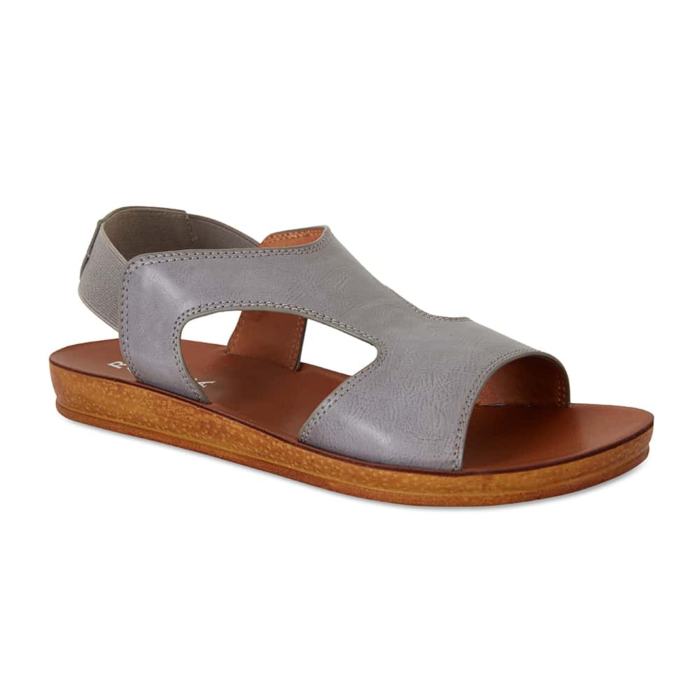 Reigan Sandal in Light Grey Smooth