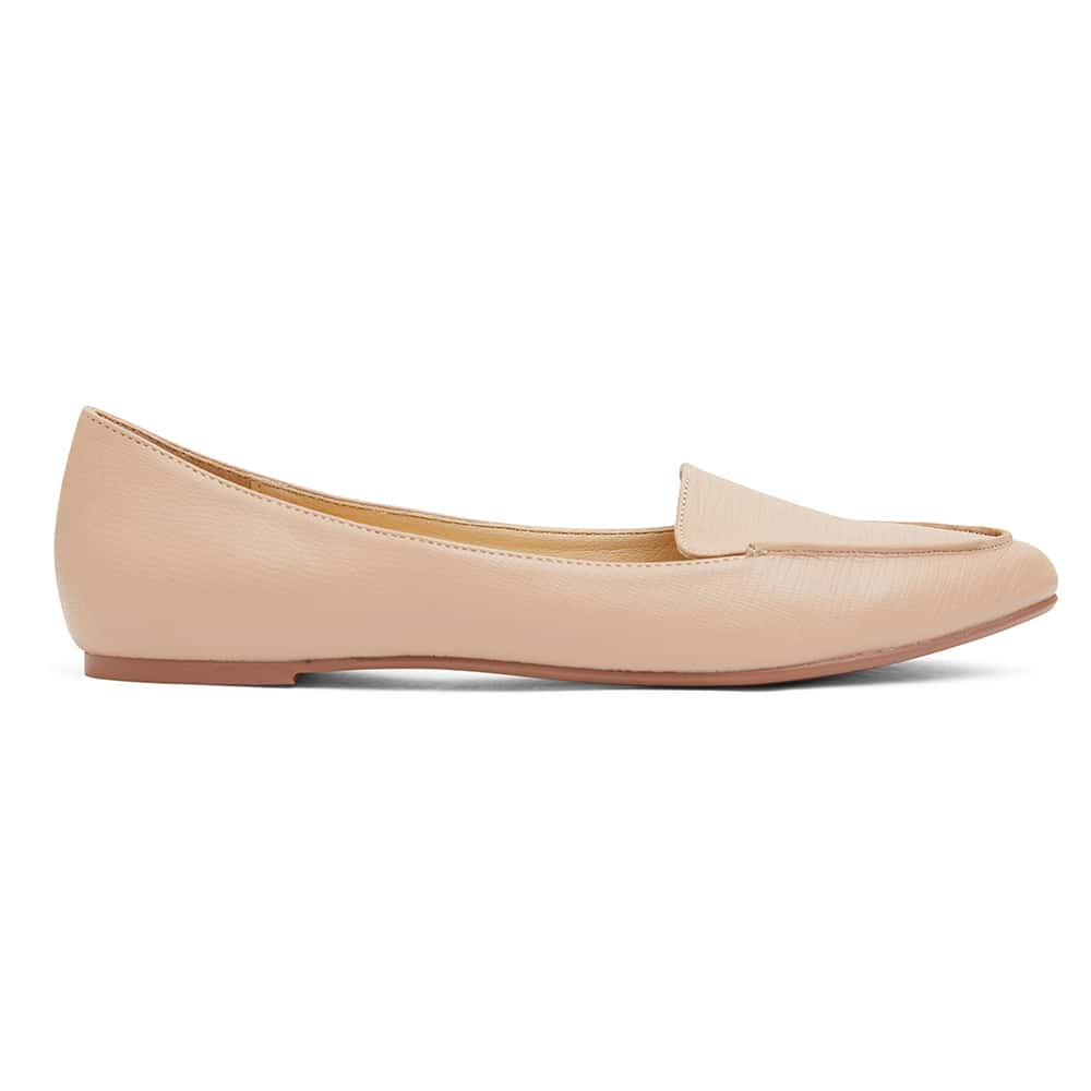 Reno Ballet Flat in Nude Lizard