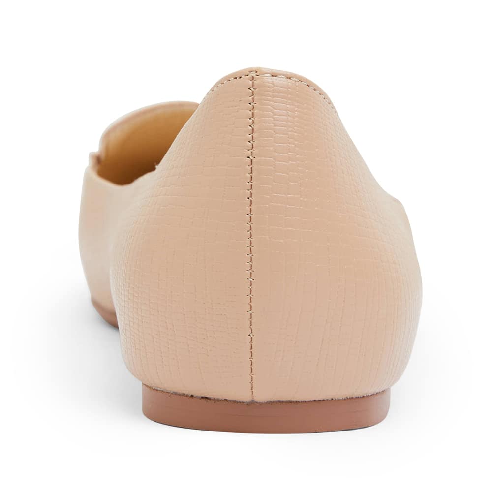 Reno Ballet Flat in Nude Lizard