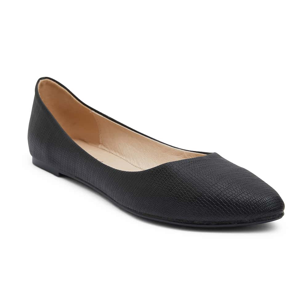 Reuben Flat in Black Lizard