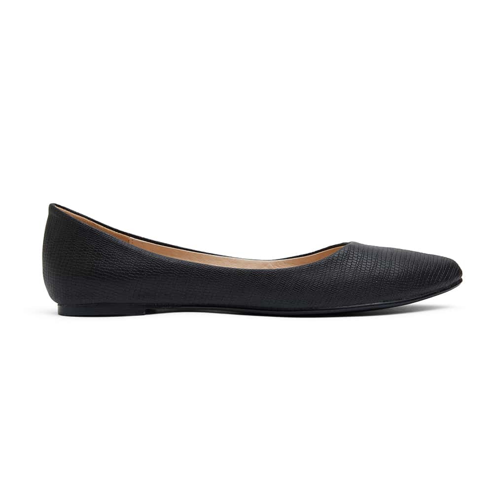 Reuben Flat in Black Lizard