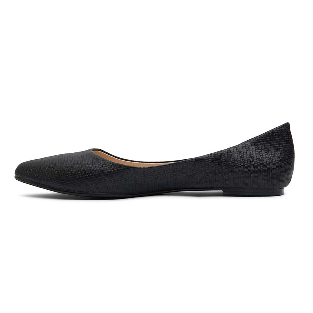 Reuben Flat in Black Lizard