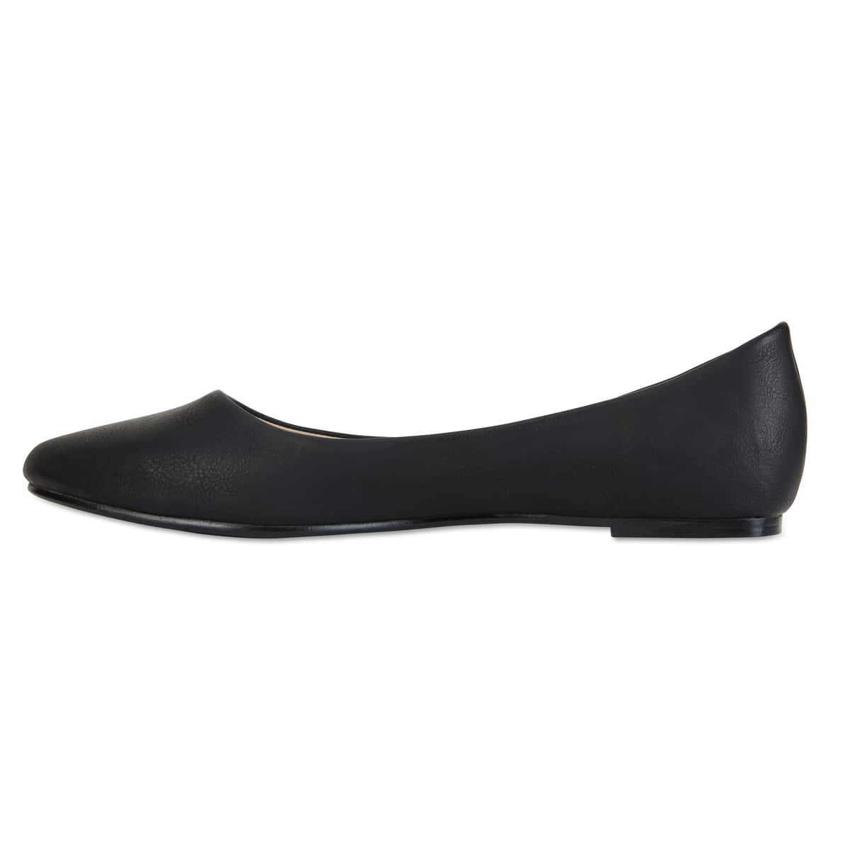 Reuben Flat in Black Smooth