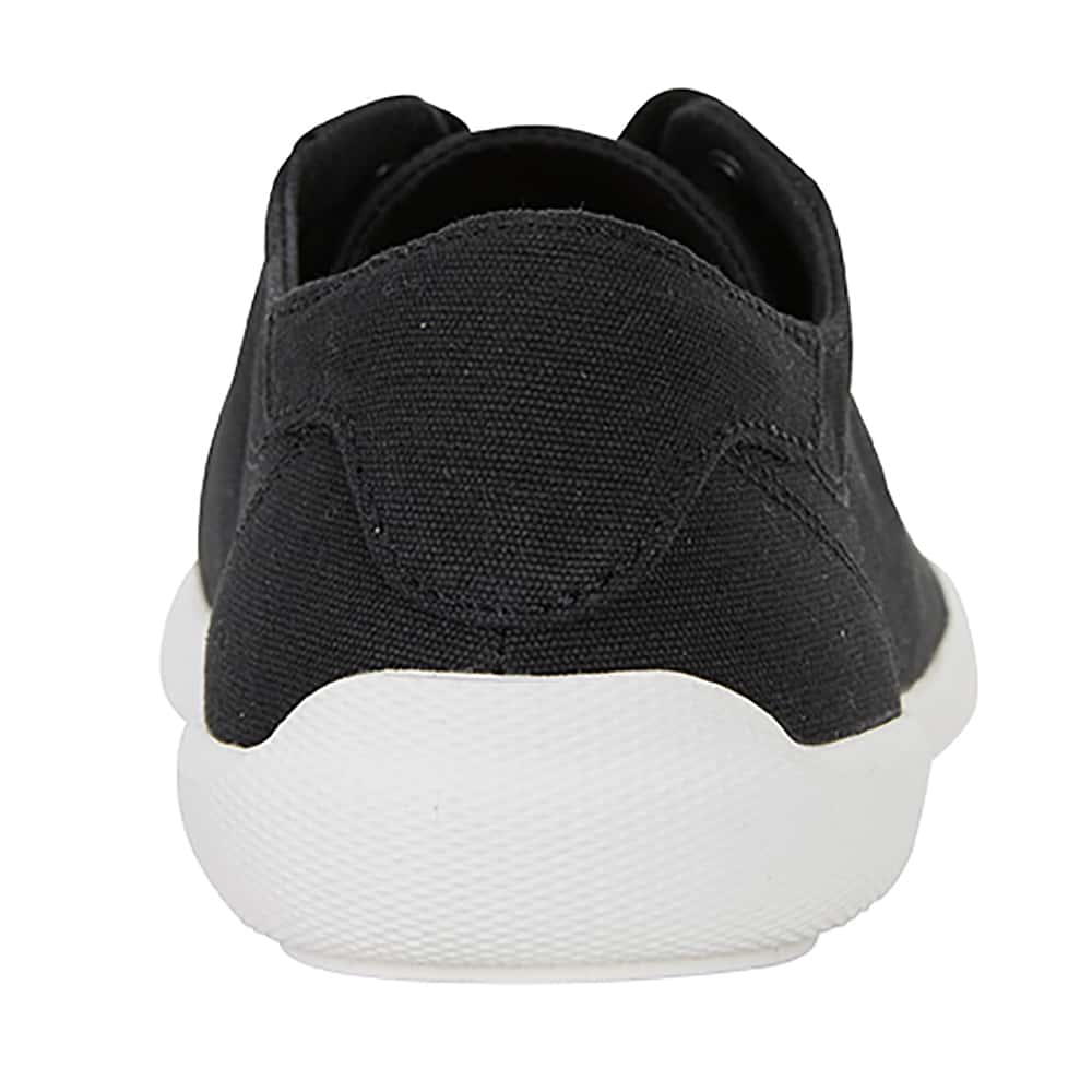 Riddle Sneaker in Black Smooth Canvas