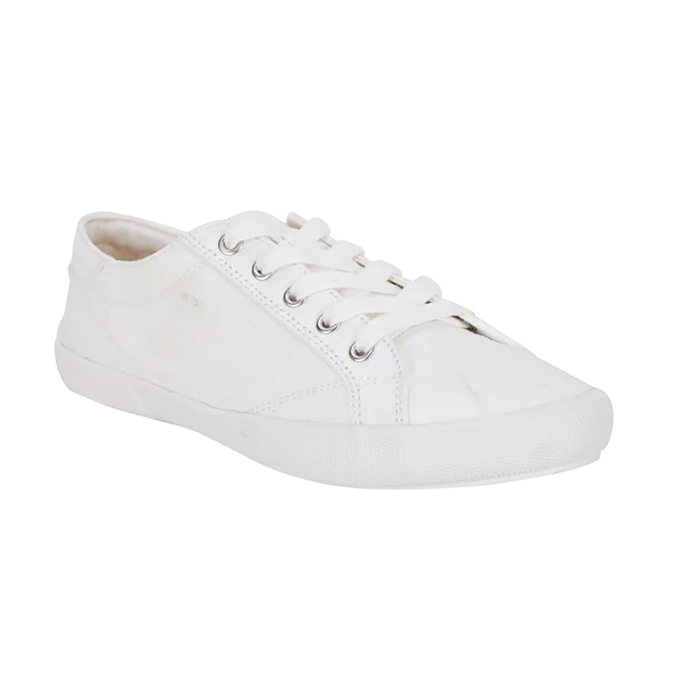 Riddle Sneaker in White Canvas