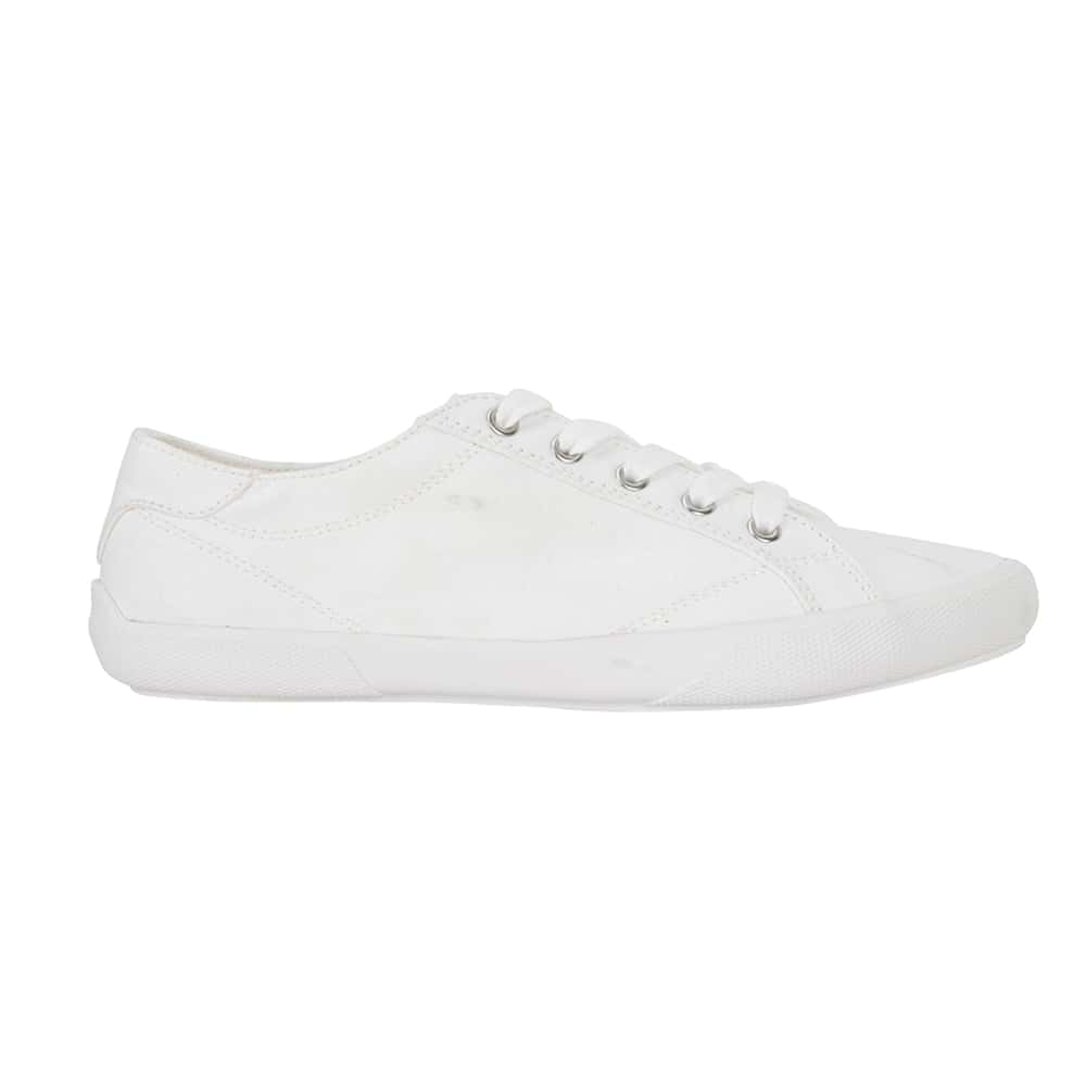 Riddle Sneaker in White Canvas