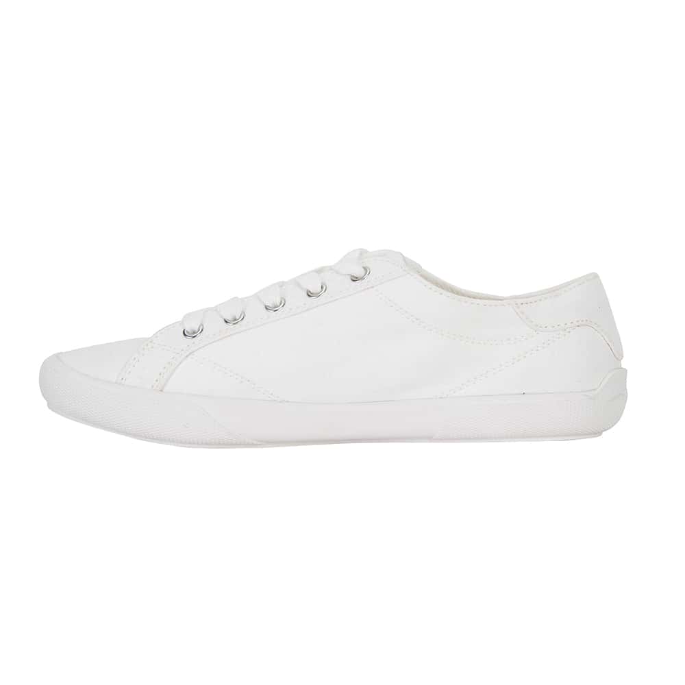 Riddle Sneaker in White Canvas