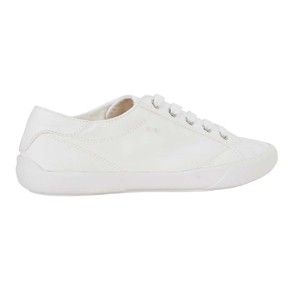 Riddle Sneaker in White Canvas