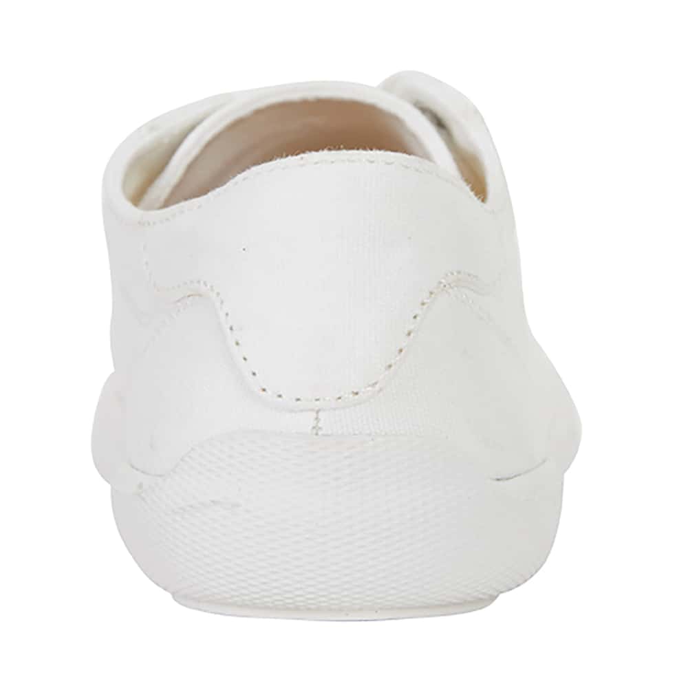 Riddle Sneaker in White Canvas