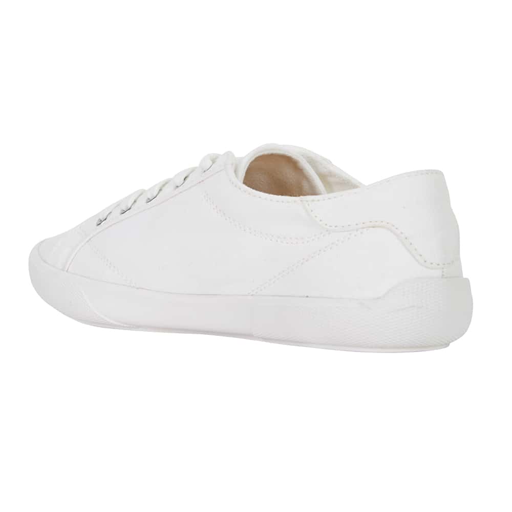 Riddle Sneaker in White Canvas